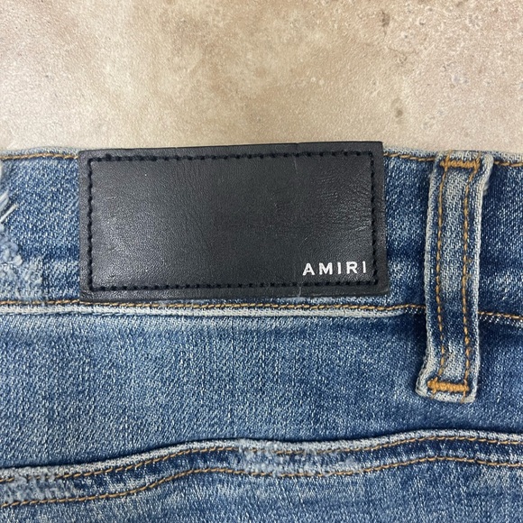 AMIRI High Rise Blue Jeans - Picture 6 of 6